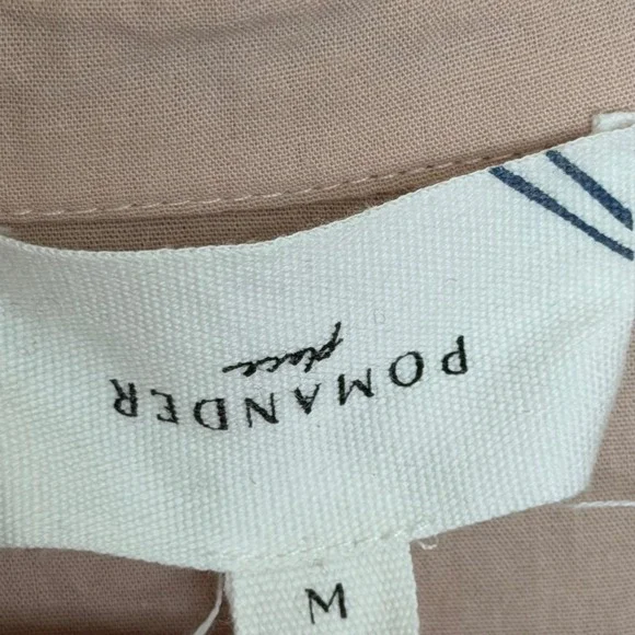 Pomander Place Tuckernuck Mabel Cotton Tiered Maxi Dress in Sandstone M Pockets - Picture 9 of 12